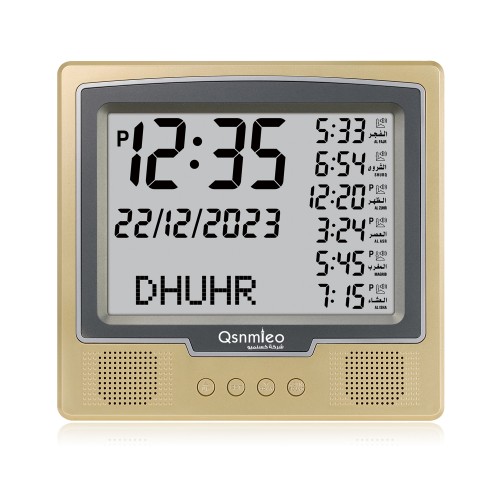 Azan Clock QS-226,Muslim Prayer Times Alfajr azan Clock / Multifunctional Clock /Decorative Clock/ Mosque Clock